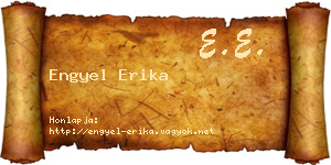 Engyel Erika névjegykártya